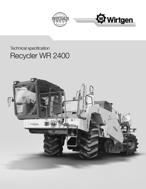 Recyklátory za studena Wirtgen WR 2400