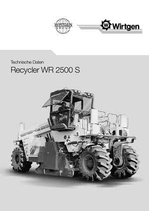 Recyklátory za studena Wirtgen WR 2500 S