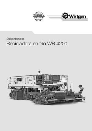 Recyklátory za studena Wirtgen WR 4200