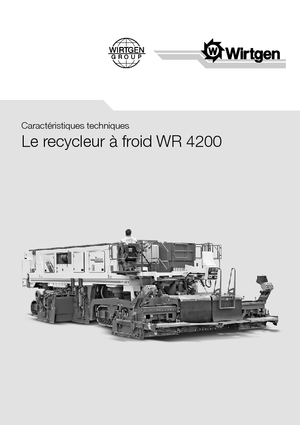 Recyklátory za studena Wirtgen WR 4200