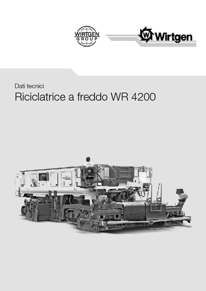Recyklátory za studena Wirtgen WR 4200