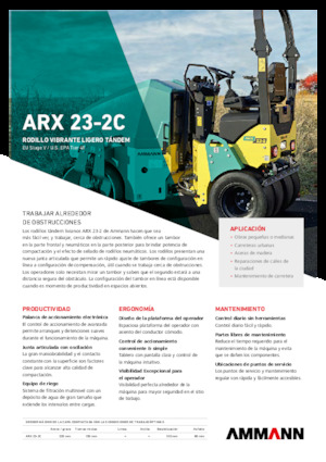 Kombinované válce Ammann ARX 23-2C