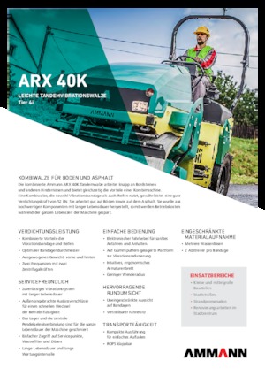 Kombinované válce Ammann ARX 40 K
