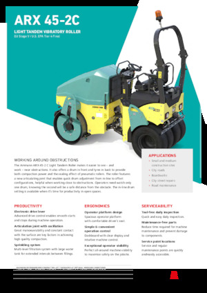 Kombinované válce Ammann ARX 45-2C ST V