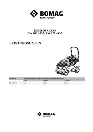 Kombinované válce Bomag BW 100 AC-5