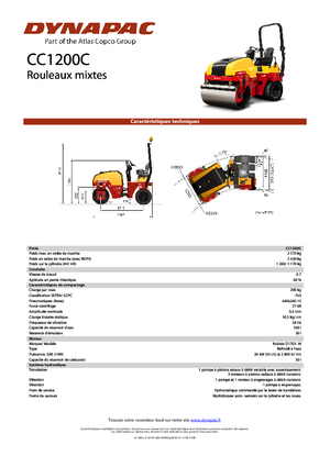 Kombinované válce Dynapac CC 1200 C