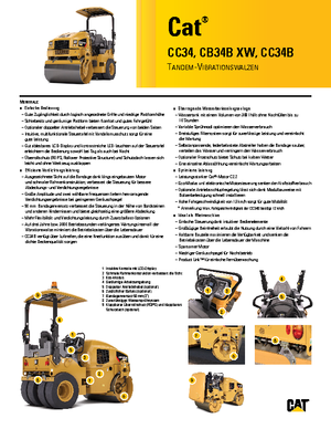 Kombinované válce Caterpillar CC34B
