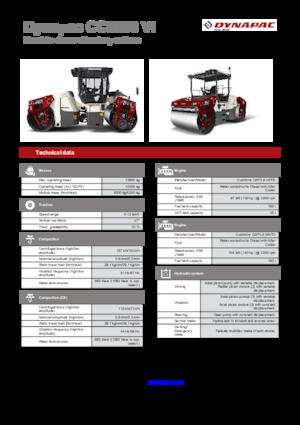 Kombinované válce Dynapac CC 6200 C VI