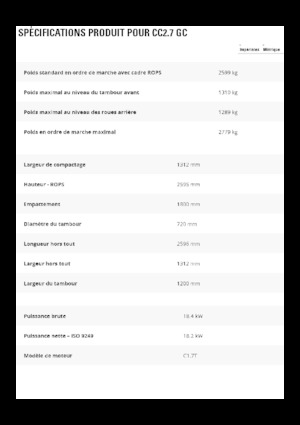 Kombinované válce Caterpillar CC2.7GC