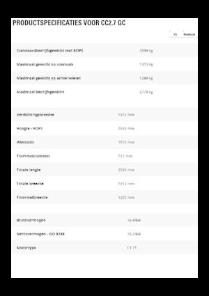 Kombinované válce Caterpillar CC2.7GC