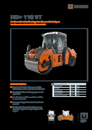 Kombinované válce Hamm HD+ 110 VT