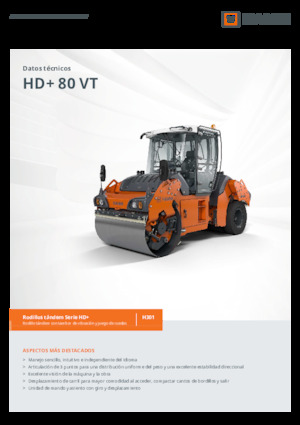 Kombinované válce Hamm HD+ 80 VT