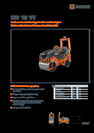 Kombinované válce Hamm HD 10 VT