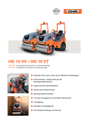 Kombinované válce Hamm HD 10 VT