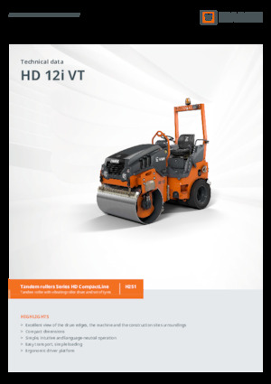 Kombinované válce Hamm HD 12i VT