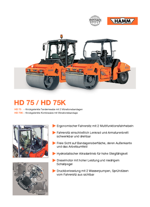 Kombinované válce Hamm HD 75 K