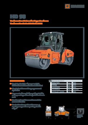 Tandemové vibrační válce Hamm HD 90