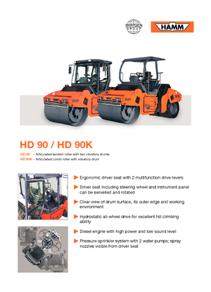 Kombinované válce Hamm HD 90 K