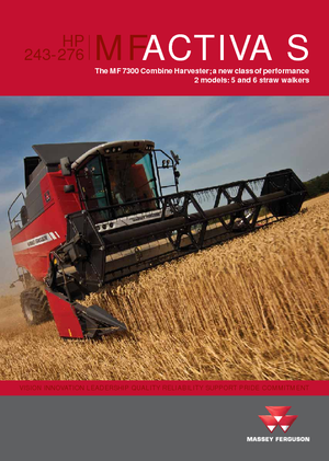 Sklízecí mlátičky Massey Ferguson Activa 7347 S