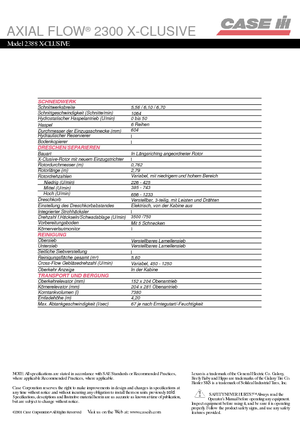 Sklízecí mlátičky Case IH AF 2388 X Clusive