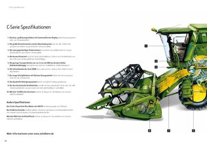 Sklízecí mlátičky John Deere C 670 i