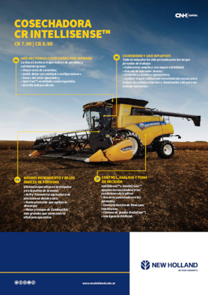 Sklízecí mlátičky New Holland CR 7.90 INTELLISENSE™