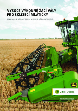 Sklízecí mlátičky žací lišty John Deere 735D 