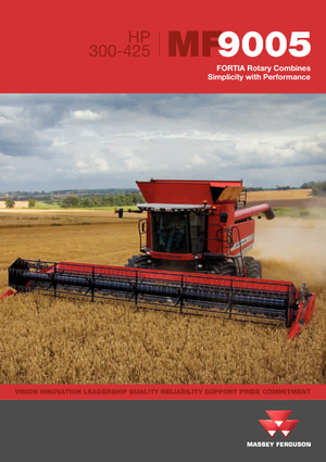 Sklízecí mlátičky Massey Ferguson Fortia 9695