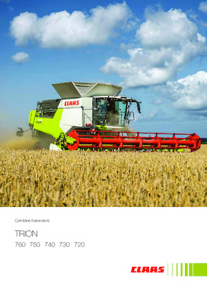 Sklízecí mlátičky Claas Trion 740    
