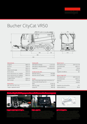 Kompaktní zametače Bucher-Schörling CityCat VR50