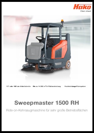 Kompaktní zametače Hako Sweepmaster D 1500 RH