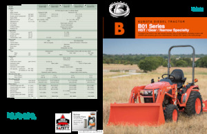 Komunální traktory Kubota B2301HSD