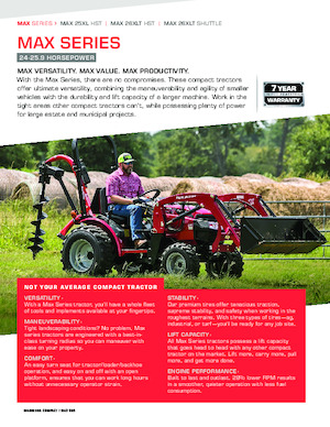 Komunální traktory Mahindra Max 25XL HST