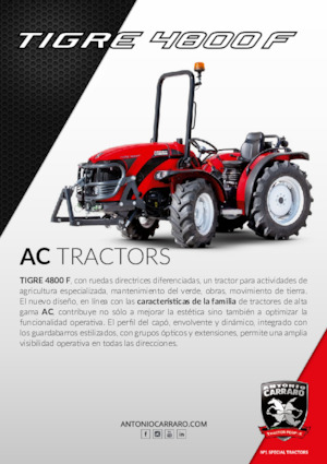 Komunální traktory Carraro Tigre 4800 F