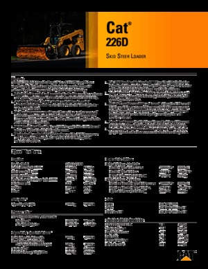 Smykem řízené nakladače Caterpillar 226D