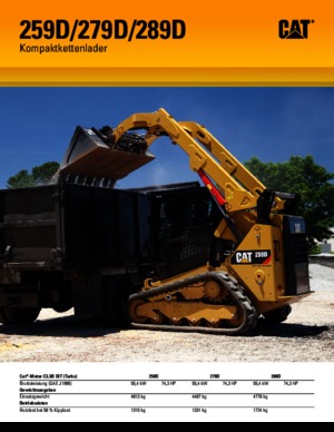 Smykem řízené nakladače Caterpillar 279D