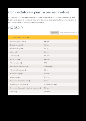 Vibrační desky montovatelné Epiroc HC 350 R 