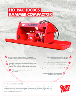 Vibrační desky montovatelné Rammer Ho-Pac 1000CS