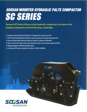 Vibrační desky montovatelné Soosan SC 340