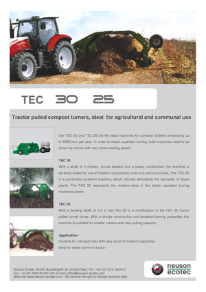Obraceče kompostu Neuson-Ecotec TEC 30