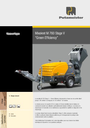 Pneumatické dopravníky Putzmeister M 760 DHB 