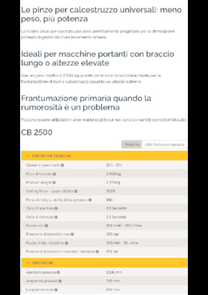 Demoliční drtiče Epiroc CB 2500