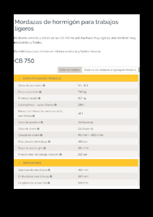 Demoliční drtiče Epiroc CB 750