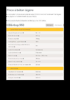 Demoliční drtiče Epiroc CB 950