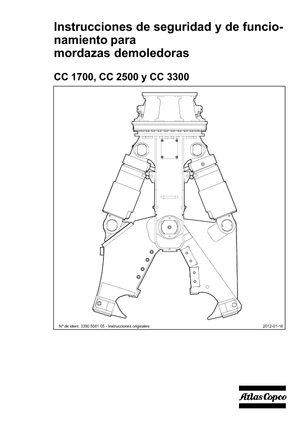 Demoliční drtiče Atlas Copco CC 2500S