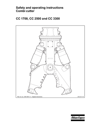 Demoliční drtiče Atlas Copco CC 2500S