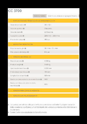 Demoliční drtiče Epiroc CC 3700 U