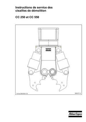 Demoliční drtiče Atlas Copco CC 550