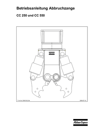 Demoliční drtiče Atlas Copco CC 550