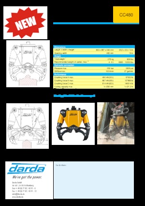 Demoliční drtiče Darda CC480